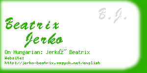 beatrix jerko business card